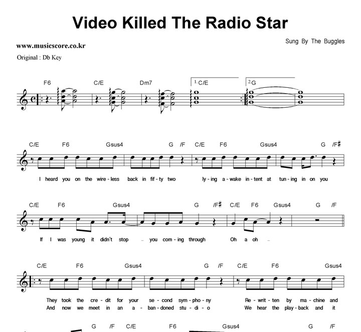 The Buggles Video Killed The Radio Star  CŰ Ǻ