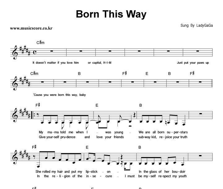 Lady Ga Ga Born This Way Ǻ