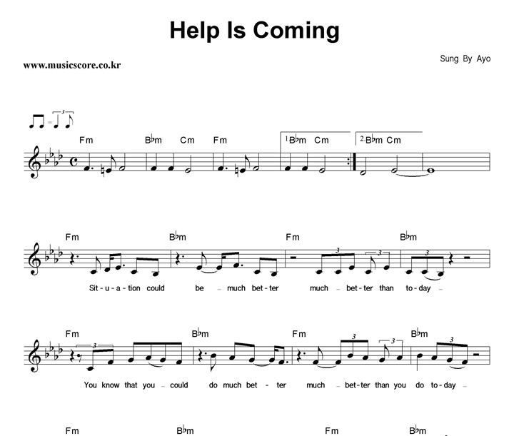 Ayo Help Is Coming Ǻ