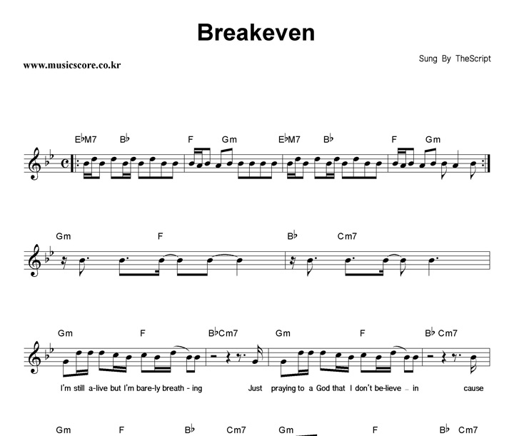 The Script Breakeven Ǻ