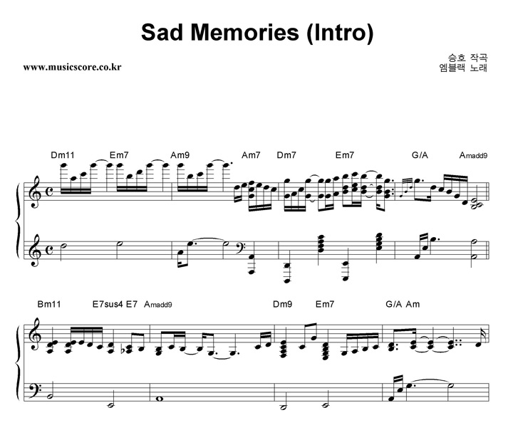  Sad Memories (Intro) ǾƳ Ǻ