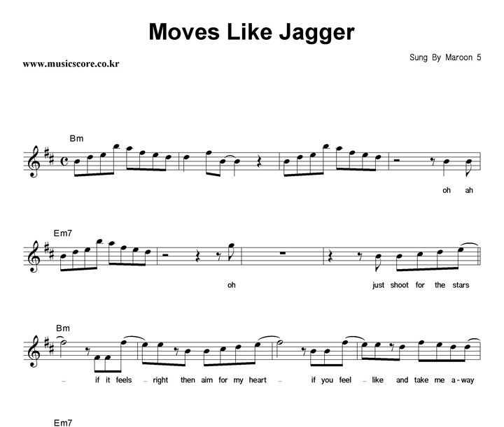 Maroon 5 Moves Like Jagger Ǻ