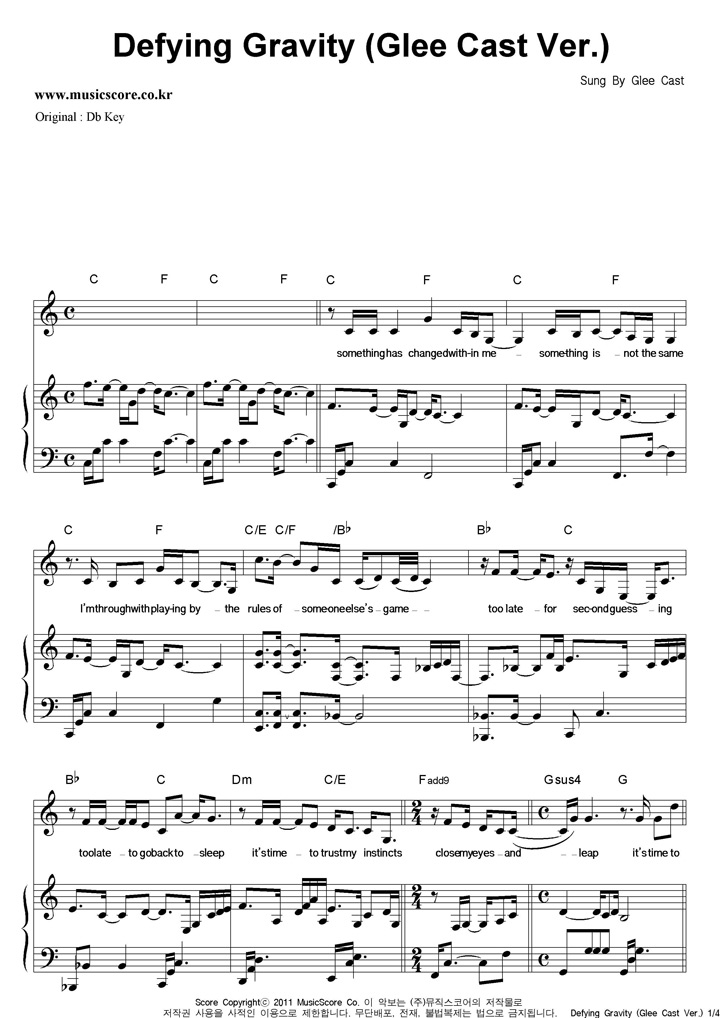 Glee Cast Defying Gravity (Glee Cast Ver.)  CŰ ǾƳ Ǻ