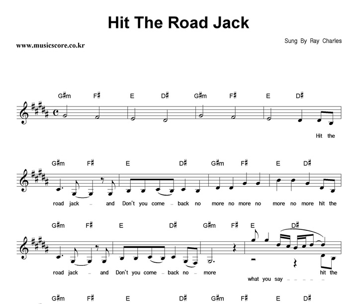 RayCharles Hit The Road Jack Ǻ