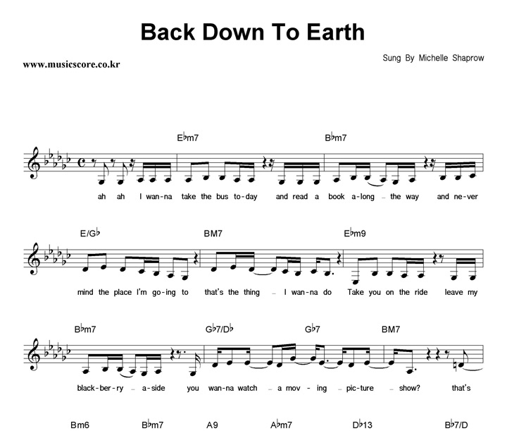Michelle Shaprow Back Down To Earth Ǻ