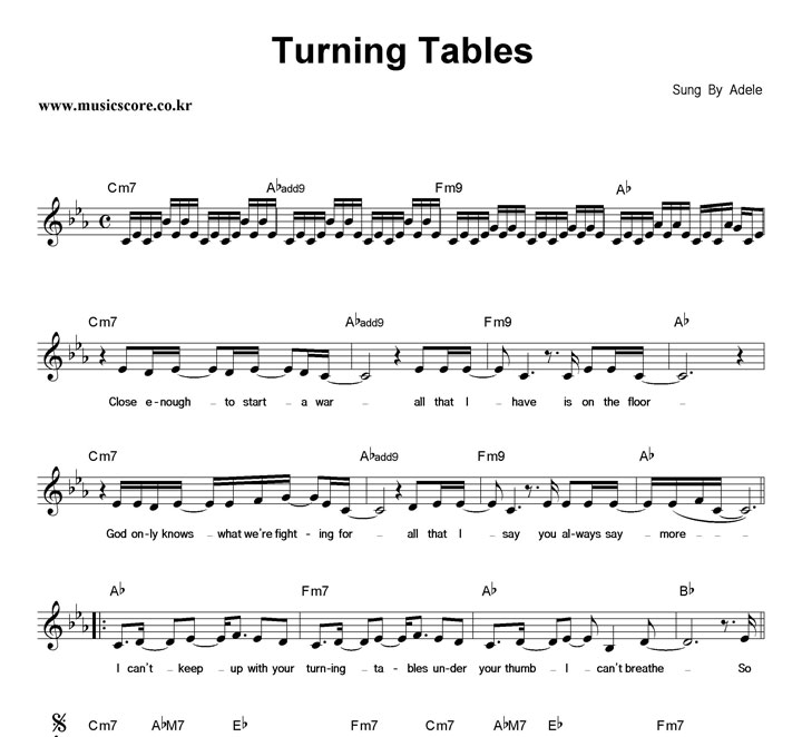 Adele Turning Tables Ǻ