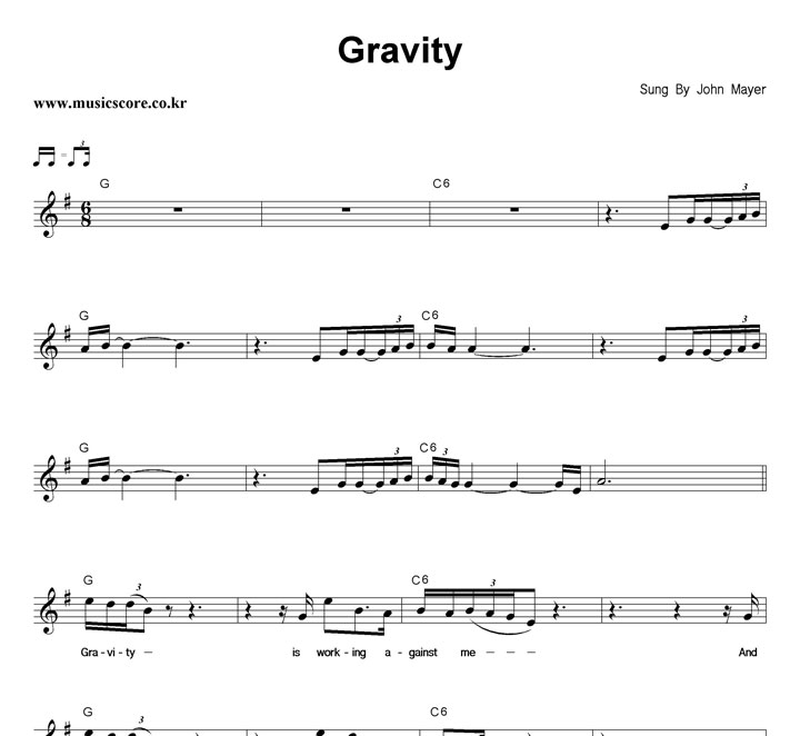 John Mayer Gravity Ǻ