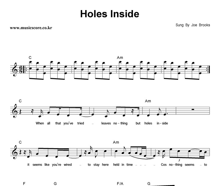Joe Brooks Holes Inside Ǻ