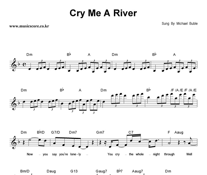 Michael Buble Cry Me A River Ǻ