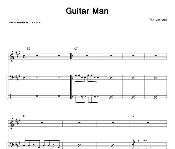 The Ventures Guitar Man  ̽ Ÿ Ǻ