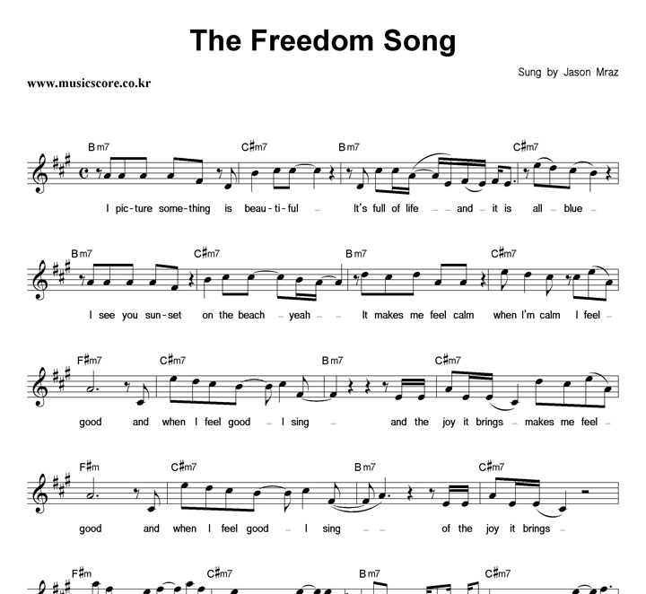 Jason Mraz The Freedom Song Ǻ