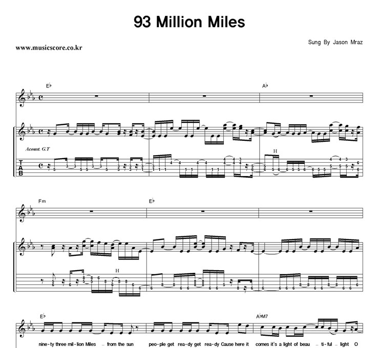 Jason Mraz 93 Million Miles  Ÿ Ÿ Ǻ