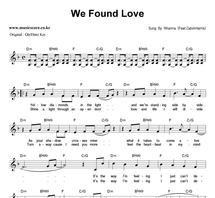 Rihanna We Found Love (Feat.Calvin Harris)  FŰ Ǻ