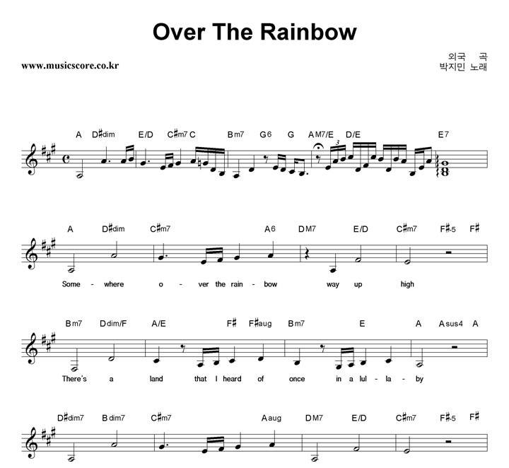  Over The Rainbow Ǻ