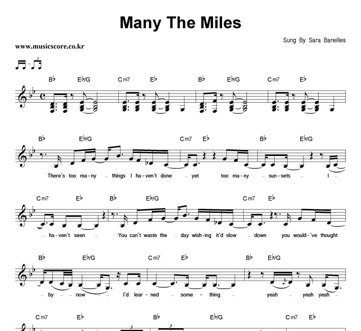 Sara Bareilles Many The Miles Ǻ