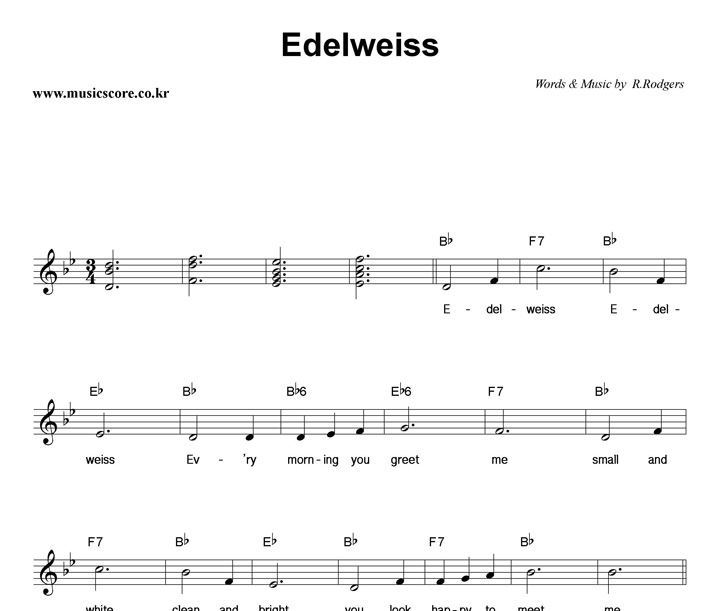 R.Rodgers Edelweiss Ǻ