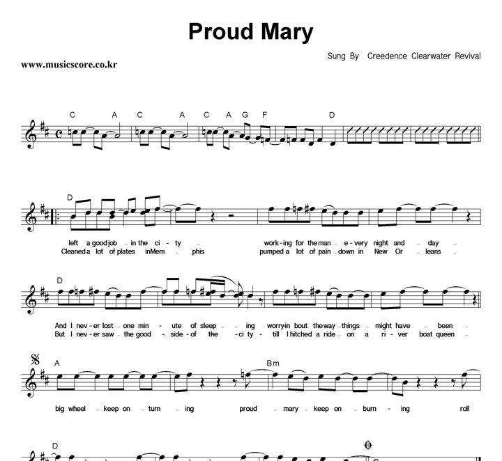 C.C.R Proud Mary Ǻ