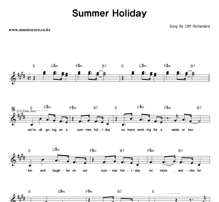 Cliff Richard Summer Holiday Ǻ