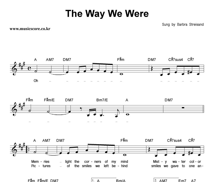 Barbra Streisand The Way We Were Ǻ