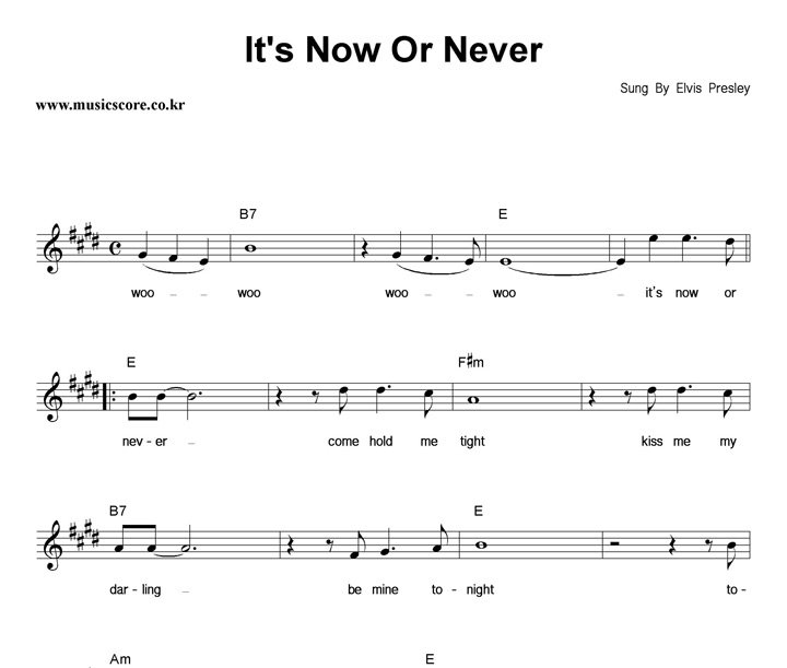 Elvis Presley It's Now Or Never Ǻ