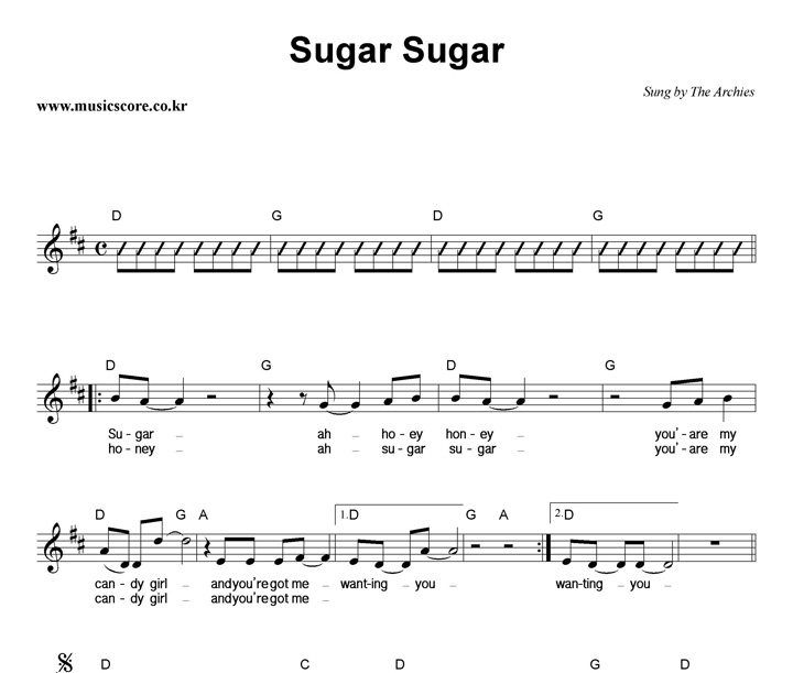 The Archies Sugar Sugar Ǻ