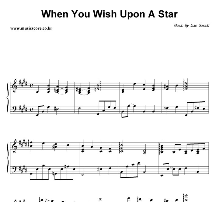 Isao Sasaki When You Wish Upon A Star ǾƳ Ǻ