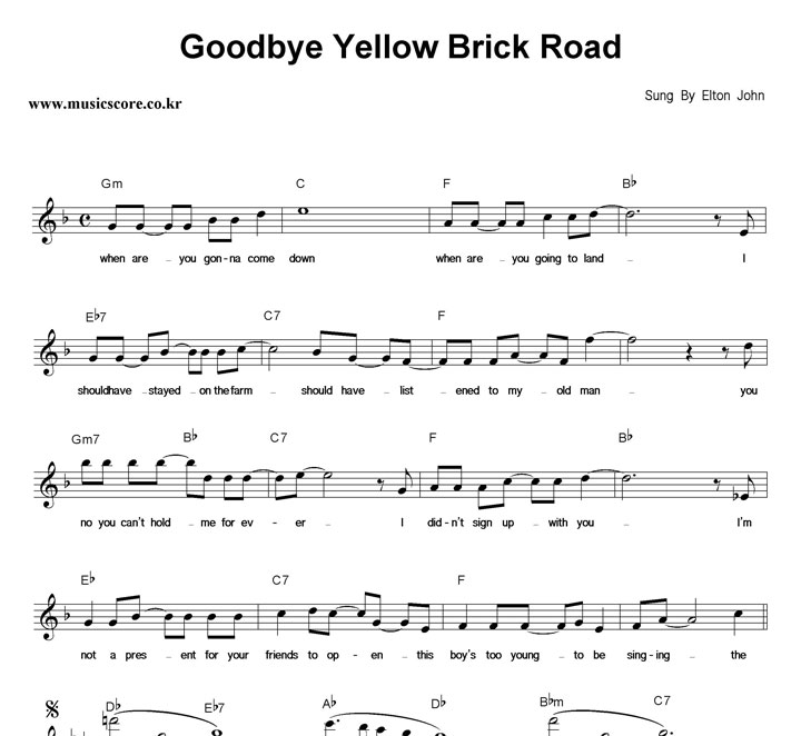 Elton John Goodbye Yellow Brick Road Ǻ