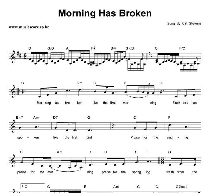 Cat Stevens Morning Has Broken Ǻ