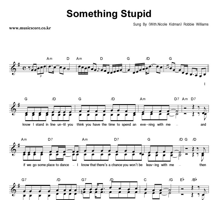 Robbie Williams Something Stupid (With.Nicole Kidman) Ǻ