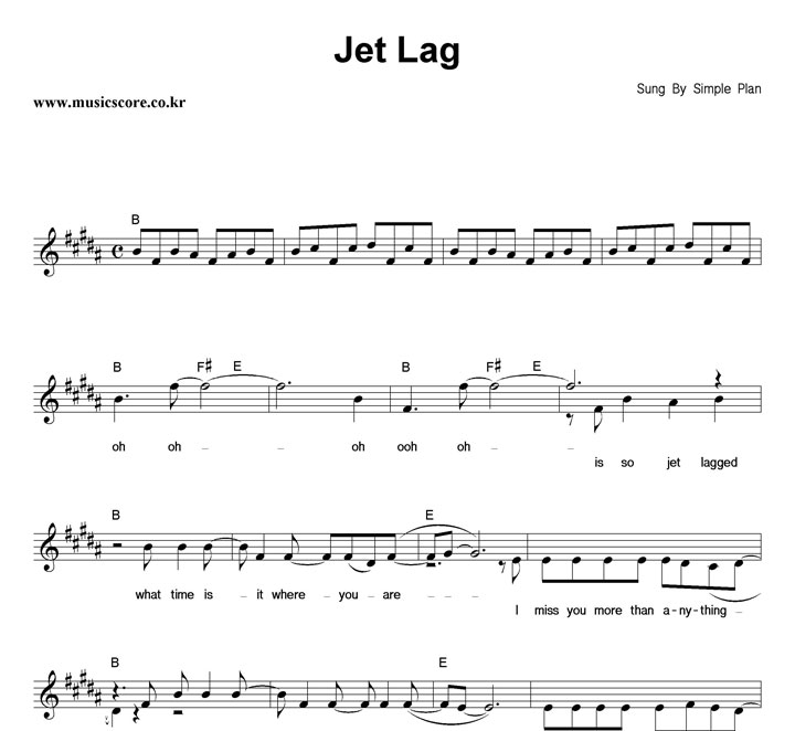 Simple Plan Jet Lag Ǻ