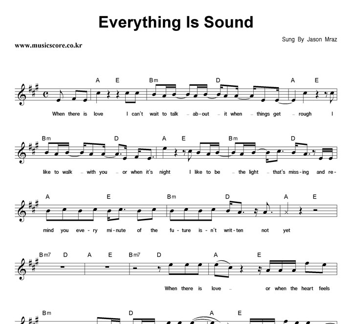 Jason Mraz Everything Is Sound Ǻ