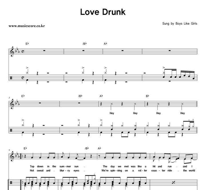 Boys Like Girls Love Drunk  巳 Ǻ