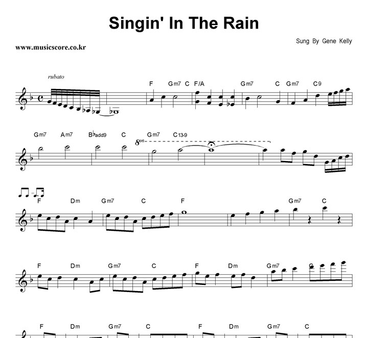 Gene Kelly Singing In The Rain Ǻ