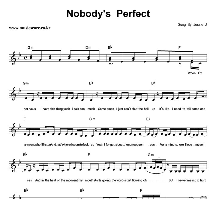 Jessie J Nobody's Perfect Ǻ