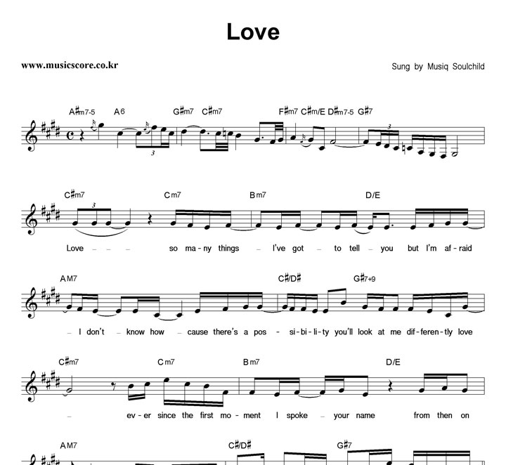Musiq Soulchild Love Ǻ