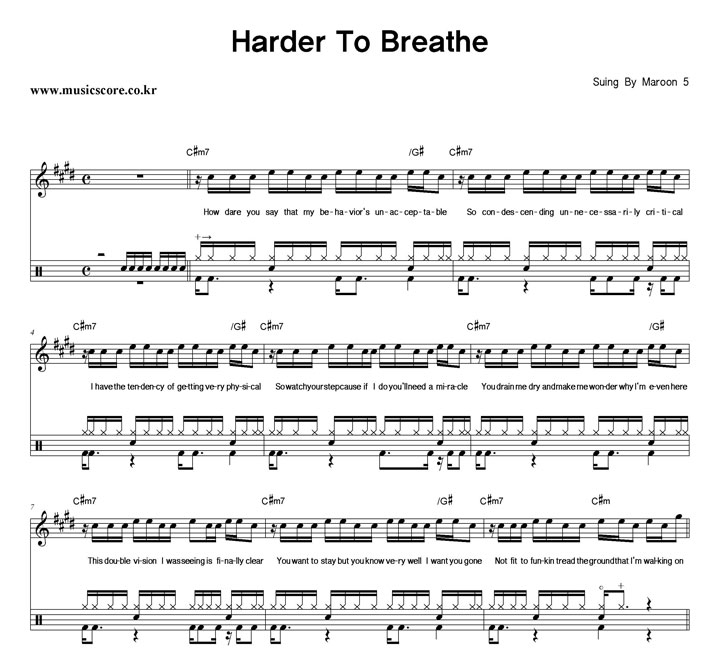 Maroon5 Harder To Breathe  巳 Ǻ