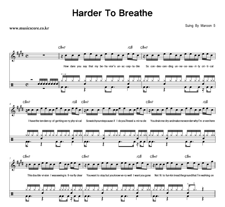 Maroon5 Harder To Breathe  巳 Ǻ