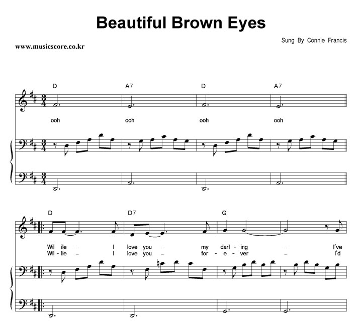 Connie Francis Beautiful Brown Eyes ǾƳ Ǻ