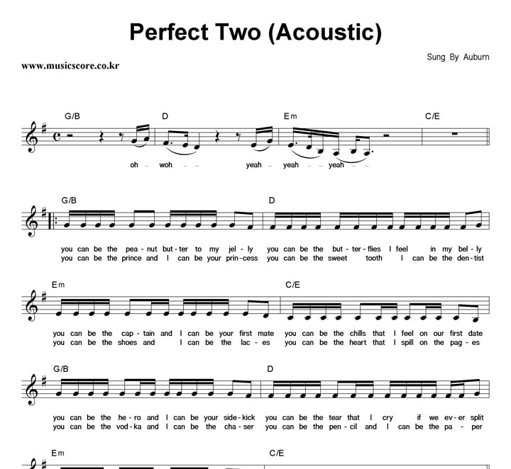Auburn Perfect Two (Acoustic) Ǻ