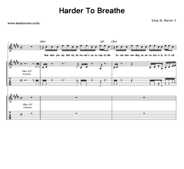 Maroon5 Harder To Breathe  Ÿ Ÿ Ǻ