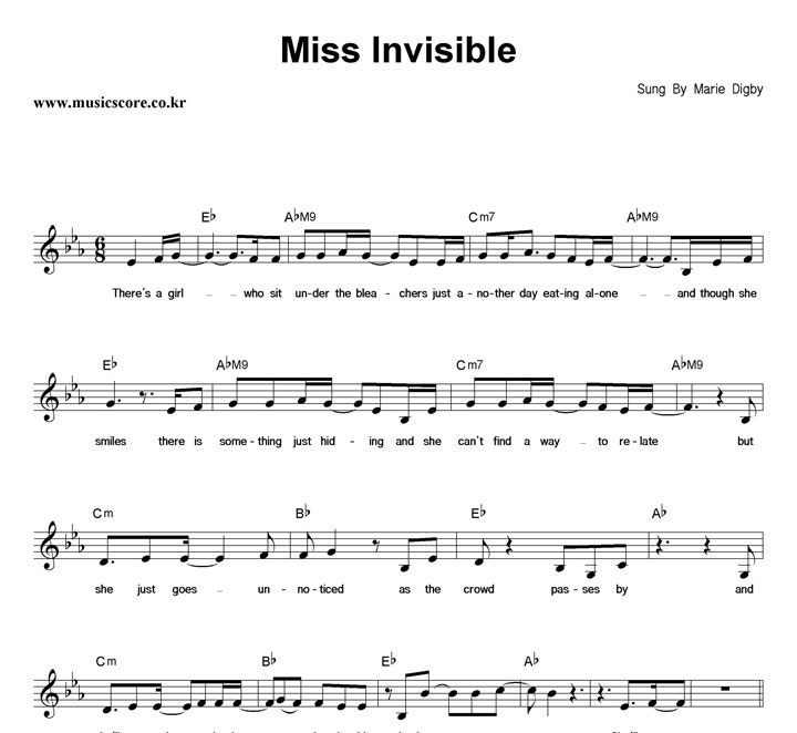 Marie Digby Miss Invisible Ǻ