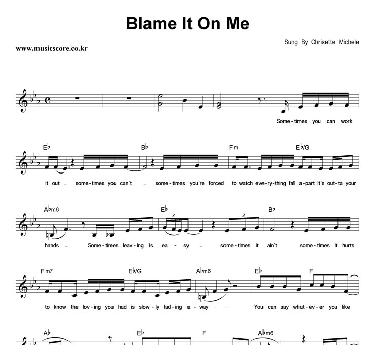 Chrisette Michele Blame It On Me Ǻ