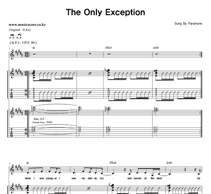 Paramore The Only Exception  Ÿ Ÿ Ǻ