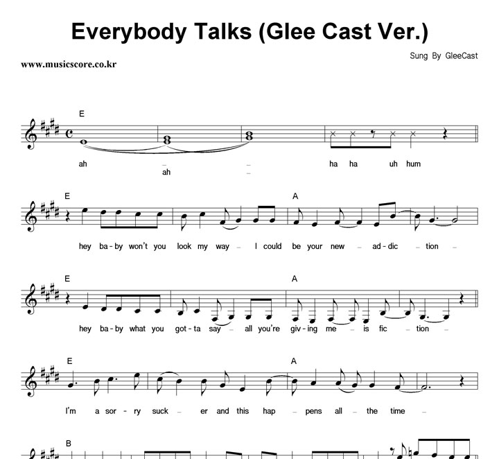 Glee Cast Everybody Talks (Glee Cast Ver.) Ǻ