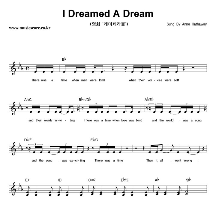 Anne Hathaway I Dreamed A Dream  Ǻ