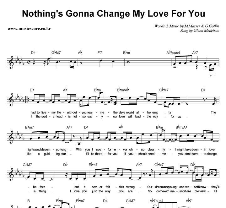 Glenn Medeiros Nothing's Gonna Change My Love For You Ǻ