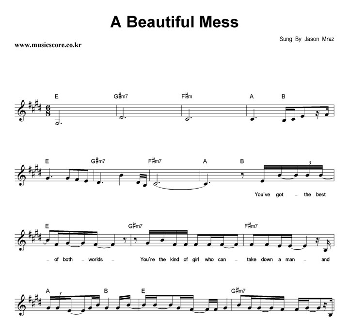 Jason Mraz A Beautiful Mess Ǻ