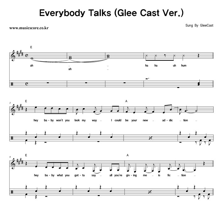 Glee Cast Everybody Talks (Glee Cast Ver.)  巳 Ǻ