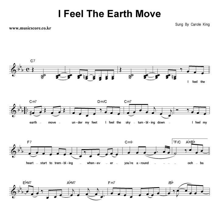 Carole King I Feel The Earth Move Ǻ
