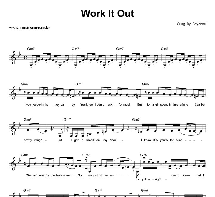 Beyonce Work It Out Ǻ